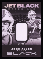 Josh Allen 2020 Panini Black Jet Black Materals Silver #9 #42/75 at PristineAuction.com