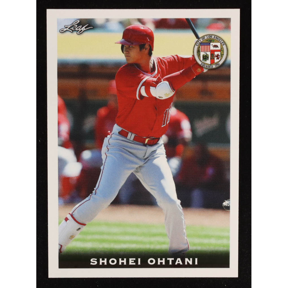 Shohei Ohtani 2018 Leaf National Convention Shohei Ohtani #Rookie01 RC at PristineAuction.com
