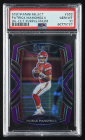 Patrick Mahomes II 2020 Select Prizm Purple Die Cut #202 (PSA 10) at PristineAuction.com