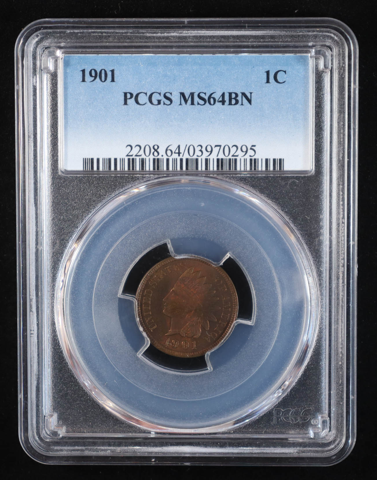 1901 Indian Head Cent (PCGS MS64BN) at PristineAuction.com 1901 Indian Head Cent (PCGS MS64BN) at PristineAuction.com