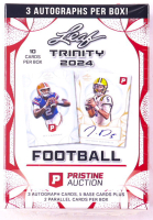 2024 Leaf Trinity Football x Pristine Auction Exclusive Blaster Box With (10) Cards at PristineAuction.com