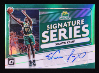 Shawn Kemp 2020-21 Donruss Optic Signature Series Green #13 at PristineAuction.com