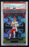 Patrick Mahomes II 2023 Select Prizm Red and Yellow Die Cut #49 (PSA 10) at PristineAuction.com