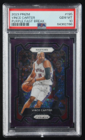 Vince Carter 2023-24 Panini Prizm Prizms Fast Break Purple #195 #42/75 (PSA 10) at PristineAuction.com