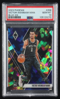 Victor Wembanyama 2023-24 Panini Phoenix Blue Ice #256 RC (PSA 10) at PristineAuction.com