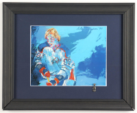 "The Great One: Wayne Gretzky" Custom Framed Neiman Art Print Display with Vintage Oilers Stanley Cup Pin at PristineAuction.com