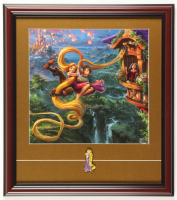 "Tangled" by Thomas Kinkade Custom Framed Display at PristineAuction.com