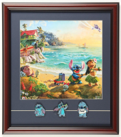 "Lilo and Stitch" by Thomas Kinkade Custom Framed Display at PristineAuction.com