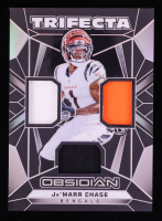 Ja'Marr Chase 2024 Panini Obsidian Trifecta Swatches #32 at PristineAuction.com