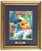 "The Ryan Express: Nolan Ryan" Custom Framed Neiman Art Print Display with HOF Bronze Pin at PristineAuction.com