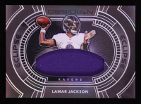 Lamar Jackson 2020 Panini Obsidian Eclipse Materials #2 #13/75 at PristineAuction.com