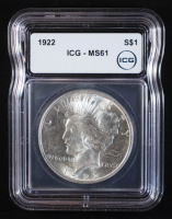 1922 Peace Silver Dollar (ICG MS61) at PristineAuction.com