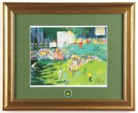 "The Golden Bear: Jack Nicklaus" Custom Framed Neiman Art Print Display with Masters Pin at PristineAuction.com