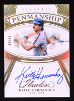 Keith Hernandez 2024 Panini Flawless Flawless Penmanship Gold #22 #8/10 at PristineAuction.com