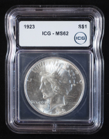 1922 Peace Silver Dollar (ICG MS62) at PristineAuction.com