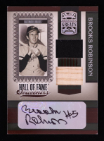 Brooks Robinson 2005 Donruss Greats Hall of Fame Souvenirs Signature Material Combo #11 at PristineAuction.com