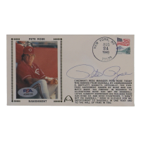 Pete Rose Signed Reds 1989 FDC Envelope (PSA) at PristineAuction.com