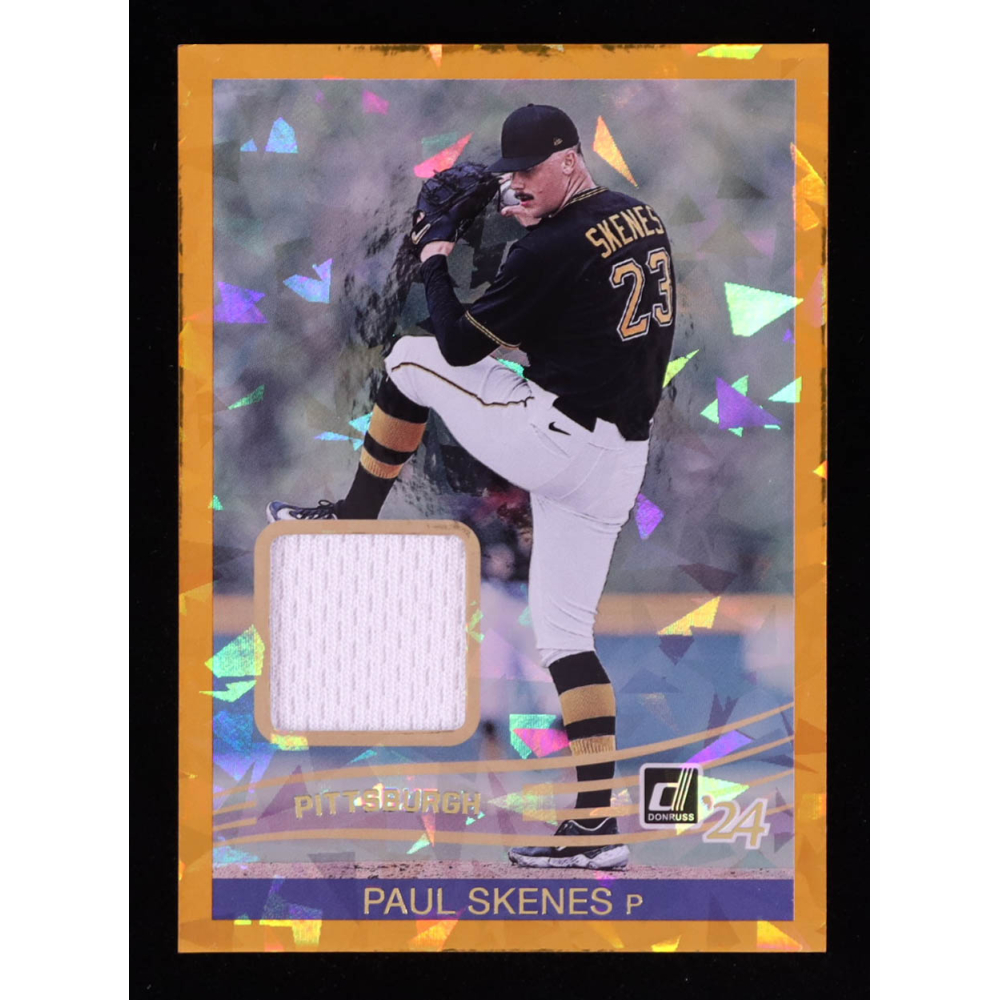 Paul Skenes 2024 Donruss Retro '84 Materials Orange Ice #23 RC at PristineAuction.com
