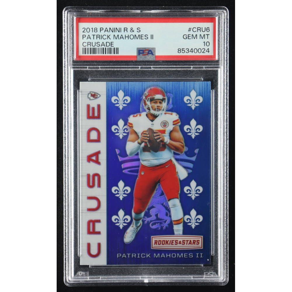 Patrick Mahomes II 2018 Rookies and Stars Crusade #6 (PSA 10) at PristineAuction.com