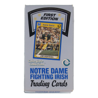 1990 Collegiate Collection Notre Dame Fighting Irish All-Time Greats 1st Edition Football Wax Box with (36) Packs at PristineAuction.com