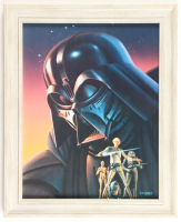 Star Wars "Darth Vader Concept" 1977 Ralph McQuarrie Custom Framed Pre-Production Art Photo Display at PristineAuction.com