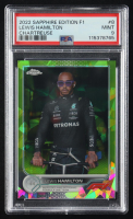 Lewis Hamilton 2022 Topps Chrome Sapphire Formula 1 Chartreuse Refractors #8 #056/199 (PSA 9) at PristineAuction.com