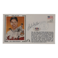 Bob Feller Signed Indians 1986 FDC Envelope (PSA) at PristineAuction.com