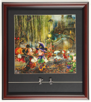 "Mickey and Minnie Halloween" by Thomas Kinkade Custom Framed Display at PristineAuction.com