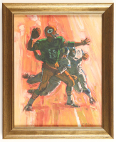 1966 Bart Star Packers Vintage Bromberger Art Print at PristineAuction.com