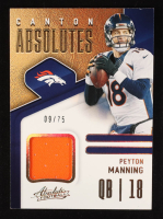 Peyton Manning 2021 Absolute Canton Absolutes Jerseys Gold #9 #09/75 at PristineAuction.com