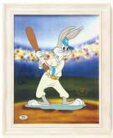 Nolan Ryan Signed "Looney Tunes" Custom Framed Original Film Cel Display Inscribed "108.5 M.P.H. Fastball" (PSA) at PristineAuction.com