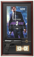 "John Wick: Chapter 3" Custom Framed Photo Display with Prop Money Stack, Coin & Replica Pencil at PristineAuction.com