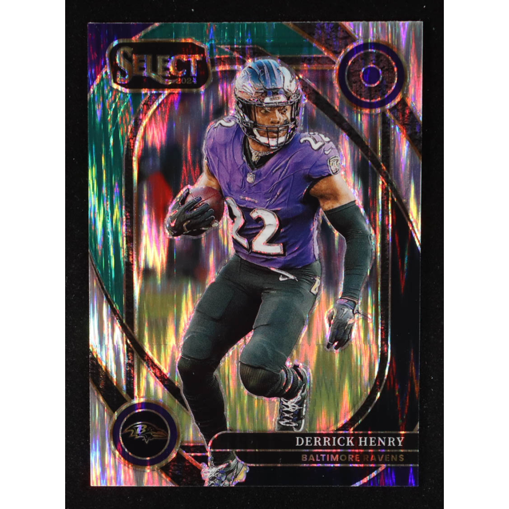 Derrick Henry 2024 Select Prizm Black and Green Shock #249 at PristineAuction.com