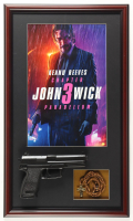 "John Wick: Chapter 3" Custom Framed Photo Display with Prop Rosary & Replica Pencil at PristineAuction.com
