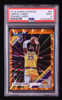 LeBron James 2019-20 Donruss Holo Orange Laser #94 (PSA 9) at PristineAuction.com