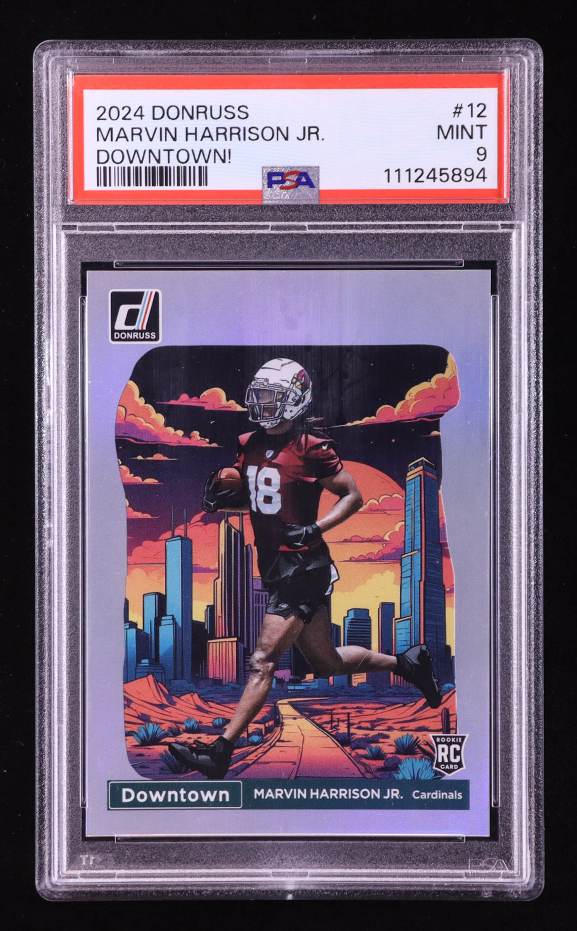 Marvin Harrison Jr. 2024 Donruss Downtown! #12 RC (PSA 9) at PristineAuction.com Marvin Harrison Jr. 2024 Donruss Downtown! #12 RC (PSA 9) at PristineAuction.com