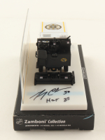 Gerry Cheevers Signed 2023 Bruins Zamboni Machine Collection | 1:43 Diecast Zamboni Inscribed "HOF 85" (Schwartz) at PristineAuction.com