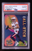 Drake Maye 2024 Topps Chrome All Etch #CAEDM RC (PSA 10) at PristineAuction.com