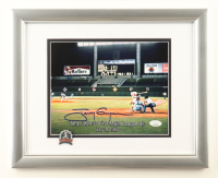 Tony Gwynn Signed 1992 "First Major League Hit" Custom Framed Photo Display with Official Tony Gwynn 8-Time Batting Champion Pin (JSA) at PristineAuction.com