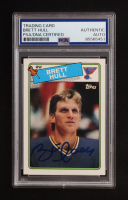 Brett Hull Signed 1988-89 Topps DP #66 RC (PSA | Auto Grade PSA Authentic) at PristineAuction.com