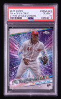 Elly De La Cruz 2024 Topps Chrome Stars of MLB #CSMLB23 RC (PSA 10) at PristineAuction.com