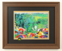 Arnold Palmer At Augusta National Custom Framed Leroy Neiman Art Print Display with Official Green Masters Tournament Pin at PristineAuction.com