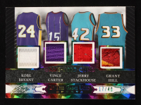 Kobe Bryant / Vince Carter / Jerry Stackhouse / Grant Hill 2024 Leaf In The Game Used Sports Game-Used Quad Rainbow Crystal #GUMQ2 #17/40 at PristineAuction.com