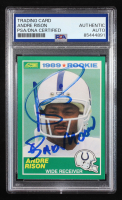 Andre Rison Signed 1989 Score #272 RC Inscribed "Bad Moon" (PSA | Auto Grade PSA Authentic) at PristineAuction.com