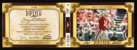 Joe Montana 2023 Leaf Art of Sport Diptych Red Spectrum Holofoil #DJM1 #6/7 at PristineAuction.com