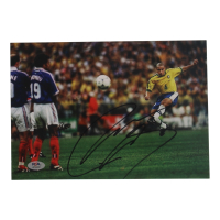 Roberto Carlos Signed 8x11.5 Photo (PSA) at PristineAuction.com