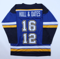 Brett Hull & Adam Oates Signed Jersey (Beckett) at PristineAuction.com
