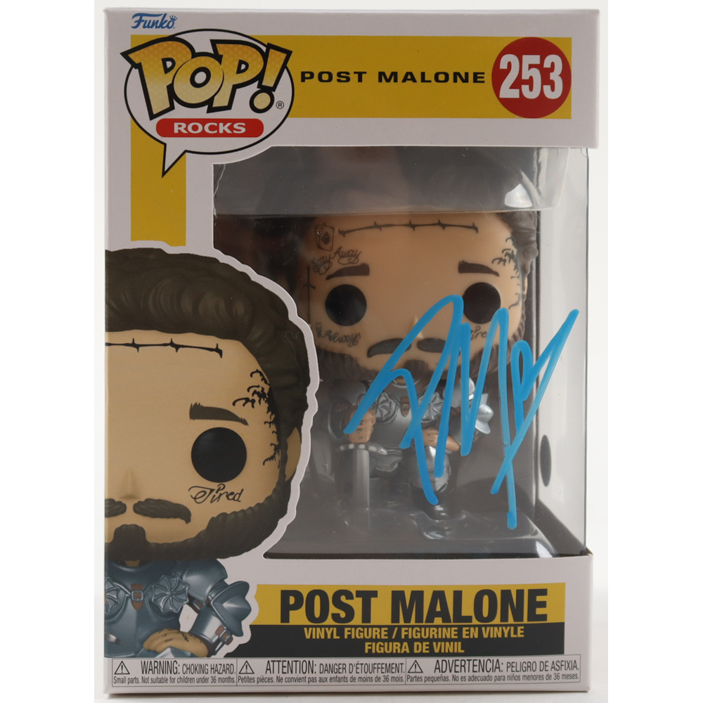 Post Malone Signed "Post Malone" #253 Funko Pop! Vinyl Figure with Hand Drawn Heart Sketch (AWM) at PristineAuction.com
