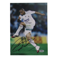 Roberto Carlos Signed 8x11.5 Photo (PSA) at PristineAuction.com