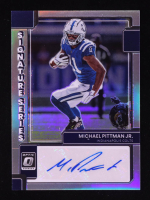 Michael Pittman Jr. 2022 Donruss Optic Signature Series Holo #11 at PristineAuction.com